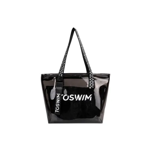TOSWIM Полиэстер Волокно Соединительный с TPU Комбинированная Сумка для Плавания Женская Черная