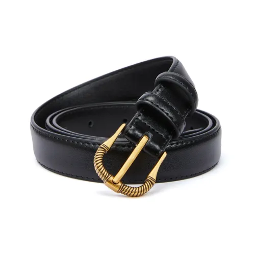 RED DRAGONFLY Тканевый Шиповитый Ремешок из Коровьей Кожи Женские Черный Коричневый 2,3 см