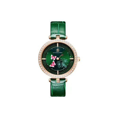 BLACK BY BLUE BRAVE 4B Кварцевый механизм Женские часы 34 мм Зеленый