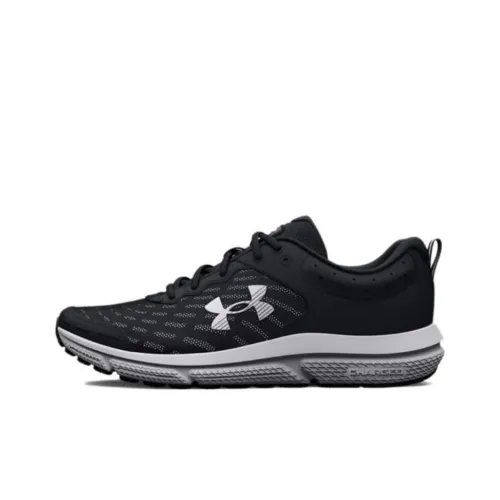 Under Armour Charged Assert 10 Support Low Top Повседневные Беговые Кроссовки Мужские Черные