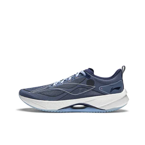 Подкладка Super Light 21 противоскользящий и дышащий низкий топ для гонок и бега мужские кроссовки с крылом синий цвет