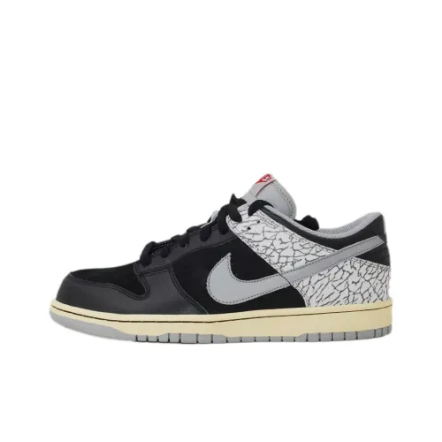 Nike Dunk J Pack Черный Цементный Non Slip Легкий Low Top Скейтборд Кроссовки Мужские 2009 Edition