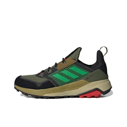 adidas Terrex Trailmaker Синий Slip-resistant Abrasion-resistant Низкий топ Походная обувь Мужской Изумруд
