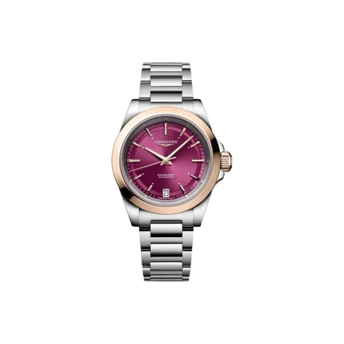 LONGINES Автоматический Механический Движение Женские Часы Comcast Collection 34 мм Фиолетовые