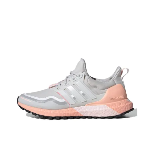 Adidas ULT Амортизация MID Топ Беговые кроссовки Женские Серый Розовый