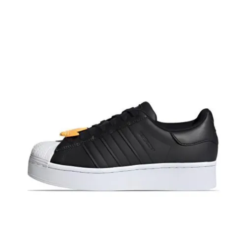 Adidas Originals SUPERSTAR Bold Покрытие Устойчивое к истиранию Низкие Кроссовки для скейтбординга Женские