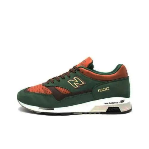New Balance NB 1500 Амортизация Низкий Топ Беговые Кроссовки Мужские Зеленый Коричневый
