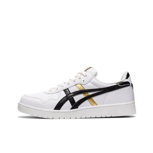 Asics JAPAN S Low Топ Скейтборд Кроссовки Унисекс Белый Черный Золото