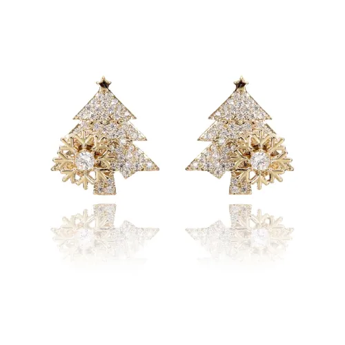 KING OF BLING Сплав с цирконом серьги унисекс удачи