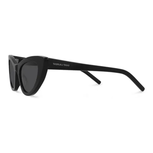 SAINT LAURENT Ацетат Кошачий глаз Солнцезащитные очки Женские Черный