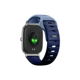 Официальный силиконовый ремешок для часов - ледяной синий с темно-синим [два штуки]