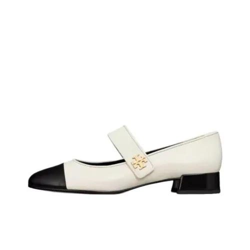 TORY BURCH Грубый каблук Туфли Мэри Джейн Женские Белые