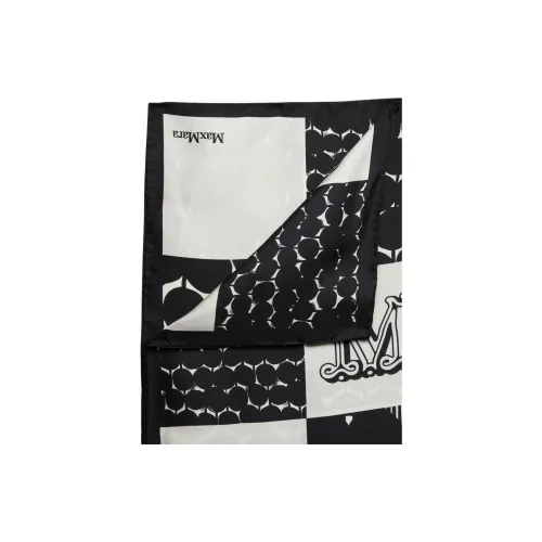 MaxMara Шелковые Шарфы Женские Черный