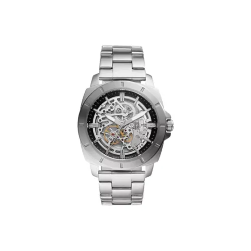 FOSSIL Автоматический механический механизм Мужские часы 45 мм Скелет