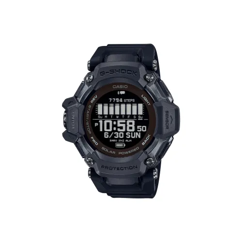 CASIO G SHOCK Collection Солнечный Кварцевый механизм Смольный ремешок Часы Мужские Черный циферблат