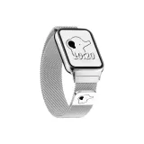 Маленький Слон - Миланский ремень с лазерной гравировкой - серебряный