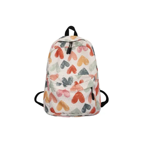 Elsvet Нейлон Оксфорд Рюкзак Унисекс Белый Черный