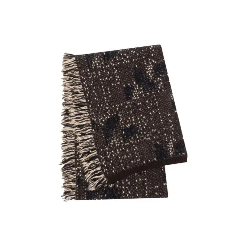 DRIES VAN NOTEN Вязаные шарфы из альпаки для мужчин коричневый