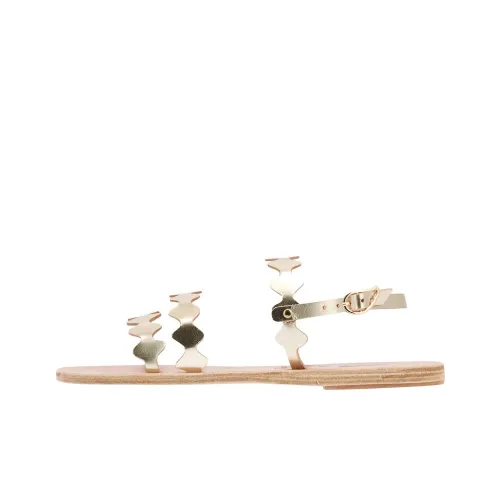 Le Sirenuse Positano x ANCIENT GREEK SANDALS Clio Onda One Ремень Сандалии Женские Золотые