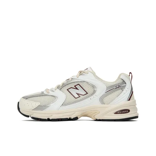 New Balance NB 530 Беговые кроссовки Низкие Белые/Серебристые Унисекс