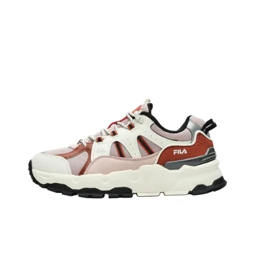 FILA Trek 1S Low Топ Кэжуал Женские Белый Розовый