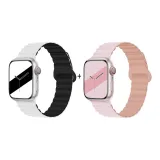 Яблоко силиконовый ремешок - белый, черный, розовый, серый