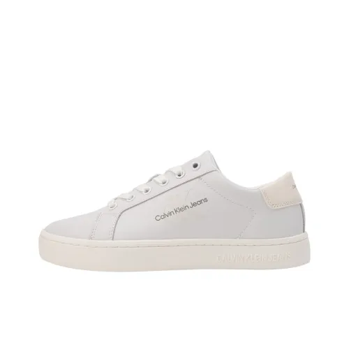 CKJ CALVIN KLEIN JEANS Скейтборд Кроссовки Низкие Белые Лунные Женские