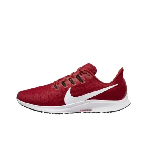 Nike Pegasus 36 Амортизация Износостойкий Низкий Топ Тренировочные Беговые Кроссовки Унисекс Красный