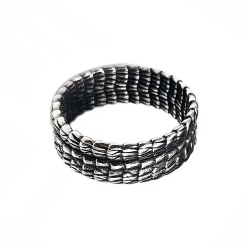 Келанси Кольца из титанового стального сплава Мужской Черный