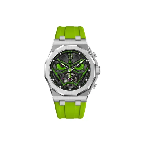 SAULPARD Кварцевый механизм Часы Унисекс Зеленый циферблат