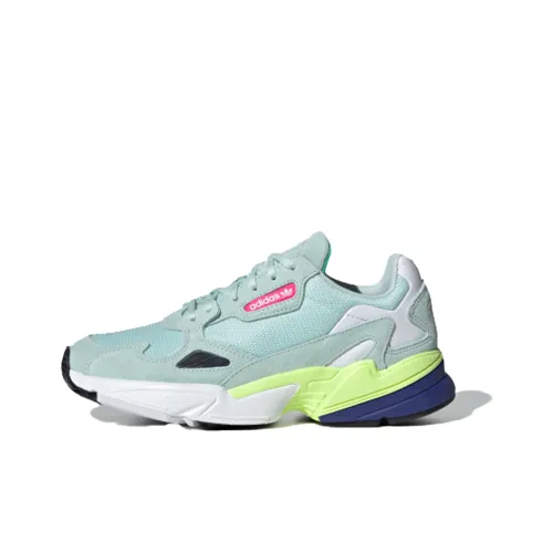 Adidas Originals Falcon Shock Absorbers Slip Resistant Low Top Casual Women's Mint Green Adidas Originals Falcon Shock Absorbers Slip Resistant Low Top Casual Women's Mint Green