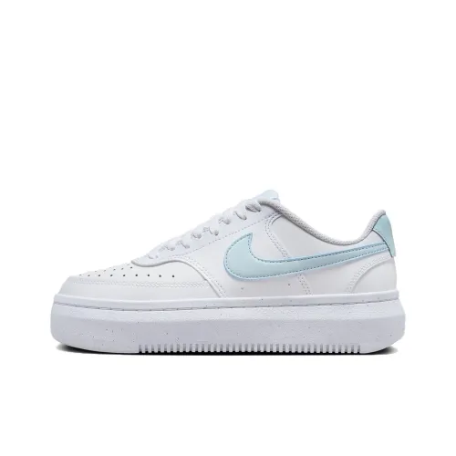 Nike Court Vision Alta Slip-Resistant Abrasion-Resistant Low Top Скейтборд Кроссовки Женские Белые Синие