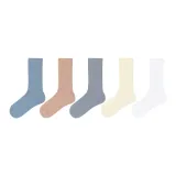 5 пачек (Sky Blue + Розовая кожа + Синий серый + Молочный белый + Белый)