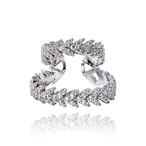 KING OF BLING Сплав с цирконием Нижняя заколка Серьги On Унисекс Удачи