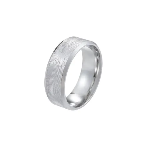 FOREVER MELODY Кольца из титанового сплава унисекс серебро