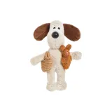 Плюшевый игрушечный коричневый кролик, 15 см