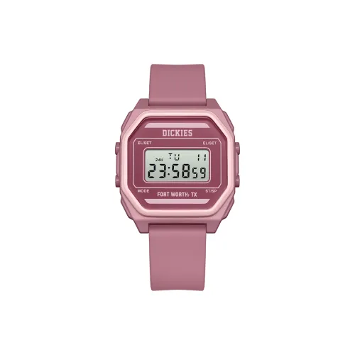 Dickies Наручные часы Electronic Механизм Силиконовый ремешок Бежевый циферблат Женские часы