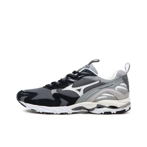 Mizuno Wave Rider 10 Амортизация Низкий Топ Беговые Кроссовки Мужские Черный Серый