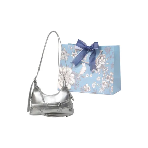 REDOO ПУ (полиуретан) Сумка через плечо Сумка на плечо Стандартная Женская Серебряный Экрю Красный Черный