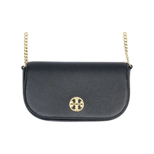 Tory Burch Chelsea Кожа Сумка через плечо Маленькая Женская Черная