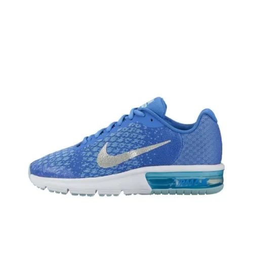 Nike Air Max Sequent 2 Амортизация и Дышащий Низкий Топ Повседневная Обувь GS
