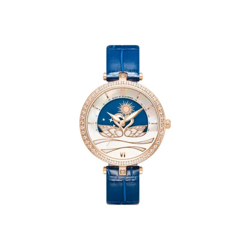 BLACK BY BLUE BRAVE 4B Кварцевый механизм Женские часы 34mm*мм*мм Розовый