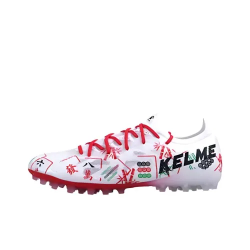 TLSS x KELME MG MULTI Ground Искусственный шип противоскользящий устойчивый к истиранию футбольные бутсы мужской белый красный