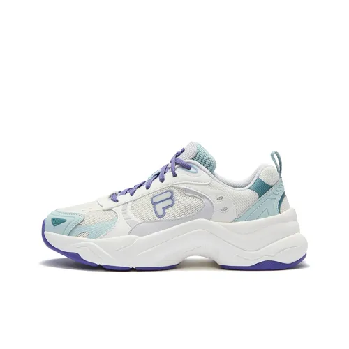 FILA FUSION UNIQUE Кэжуал Низкий Топ Снег/Туманный Зеленый Женские