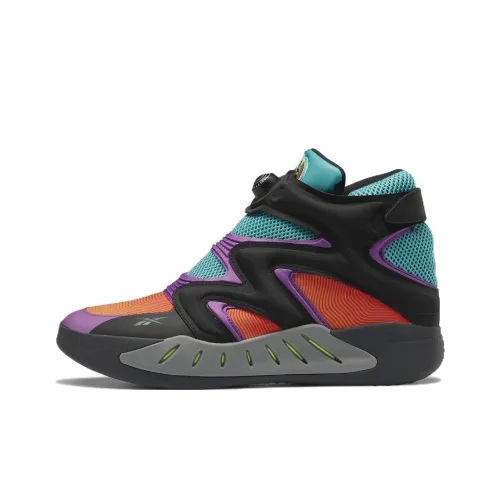 Reebok Instapump Fury Zone Abrasion Resistant MID Топ Винтажные баскетбольные кроссовки Мужской Синий черный