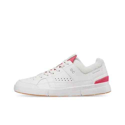 On THE ROGER Slip-resistant Abrasion-resistant Lightweight Low-Top Skateboard Shoes Women's White Rosewood Red На THE ROGER противоскользящие устойчивые к истиранию легкие низкие кеды для скейтбординга Женские Белые Розовое дерево Красный