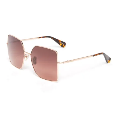 MaxMara Металл Смола Бабочка Солнцезащитные очки Женские Золотой