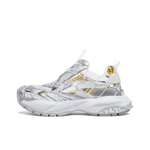 VERSACE Ртуть M_VS_03 Низкий Топ Повседневная Обувь Женская Белая