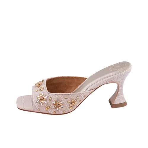 NICOLI Слипоны 7 см Женские Розовые