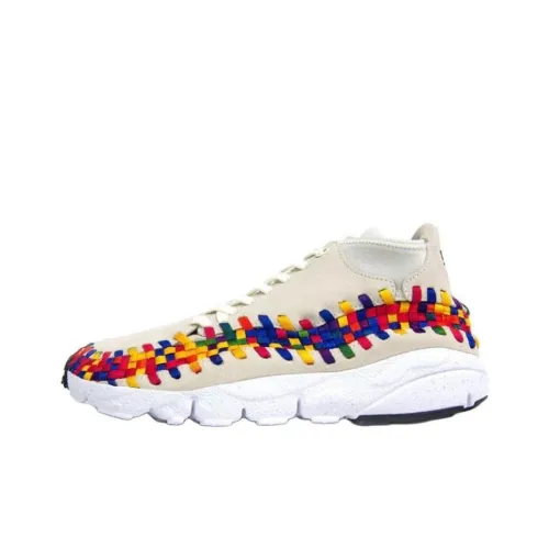 Nike Air Footscape Shock Absorbers Slip-resistant Low Top Casual Shoes Unisex Beige Multicolor Найк Эйр Футскейп Шок Абсорберз Слип-Резистент Низкий Топ Повседневная Обувь Унисекс Бежевый Многоцветный